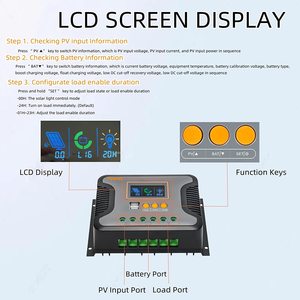 PowMr PWM Solar regler 30A 60A 80A 100V Solar laderegler 12/24/48V Auto Solar Laderegler - Product Image 5