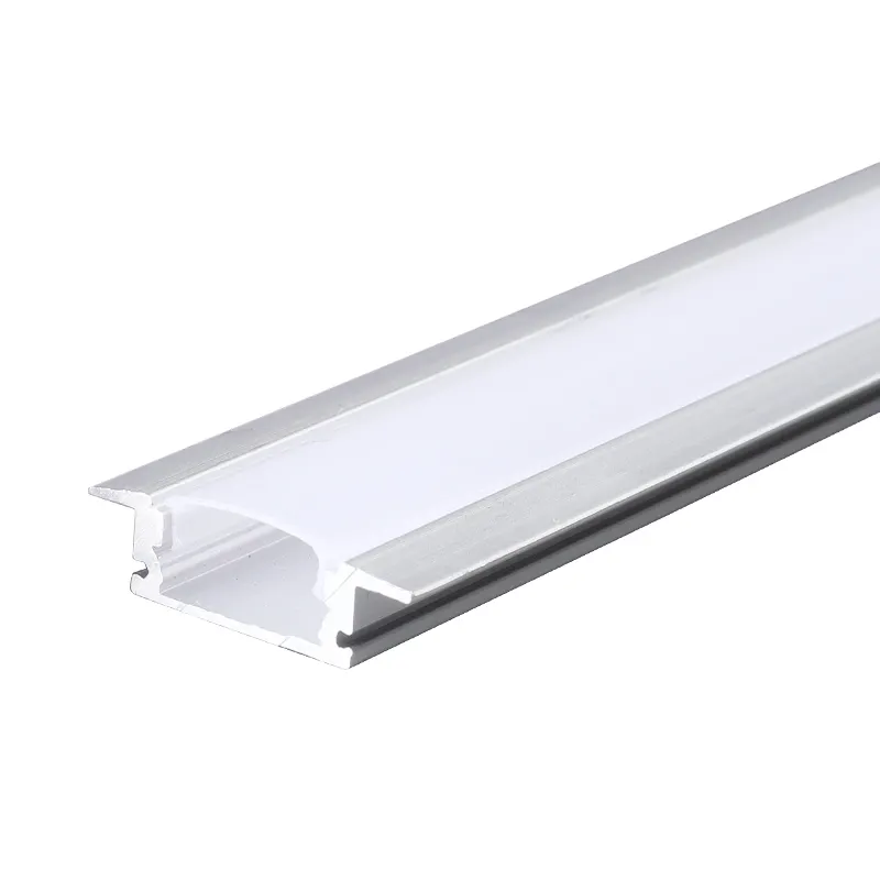 Vierkante U-Vorm Zilver Aluminium Verzonken Montage Ledstrip Verborgen Aluminium Kanaalprofielen