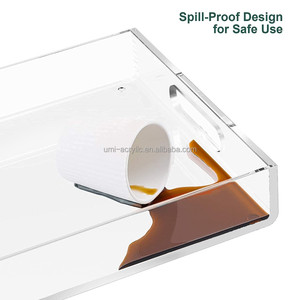 9x12矩形透明有机玻璃亚克力梳妆台 - Product Image 5
