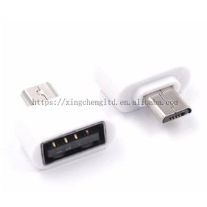 Micro Turn to USB Type a Female and a Male Micro 2.0 Plug <strong>Socket</strong> Connector With White Plastic Cover USB <strong>Socket</strong> - Product Image 5