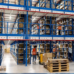 Hoch leistungs regale für Lager CE/ISO Großformat iges Paletten reifen regal Mehr schicht iges Mezzanine-Dachboden regals ystem - Product Image 4