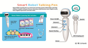 Smart <strong>Learning</strong> Educational <strong>Machine</strong> Children Interactive Talking Robot Reading Pen with Audio Books OID <strong>Code</strong> - Product Image 2
