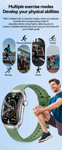2025 mới nhất H7 thông minh đồng hồ 2.01inch 3D màn hình cong BT gọi Heart Rate đa thể thao tập thể dục Tracker thời trang reloj thông minh đồng hồ - Product Image 5