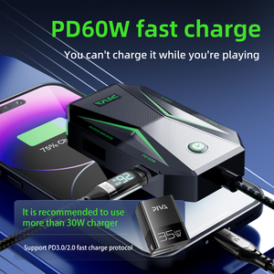 Type C to USB Hub Phone Game <strong>Adaptor</strong> <strong>3.5mm</strong> Converter DAC 2.4G PD60W Fast Charging Built in <strong>Audio</strong> Bridge Lossless Sound Quality - Product Image 5