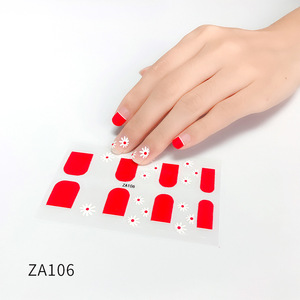 Wholesale Nail Wraps Popular Easy To Use New Arrival White Red Sticker Nail Supplies <span class=keywords><strong>Pink</strong></span> Nailアート<span class=keywords><strong>Decals</strong></span>
