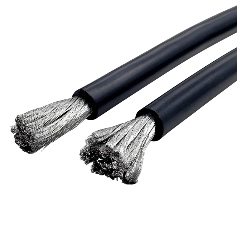 Cables de Cobre de Silicona Flexible Resistentes al Calor, Cable de Alta Tensión para Vehículo Eléctrico, 25mM, 50 mm2, 75 mm2, 95, 5 mm2