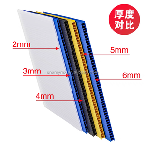 Özel 12mm geri dönüşümlü oluklu HDPE alev geciktirici PP ürünleri için içi boş ped düz baskı kesme işleme hizmeti - Product Image 2