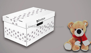 Logotipo personalizado Jumbo Papelão Ondulado Baby Box Caixa De Armazenamento De Roupas Big Moving Boxes case