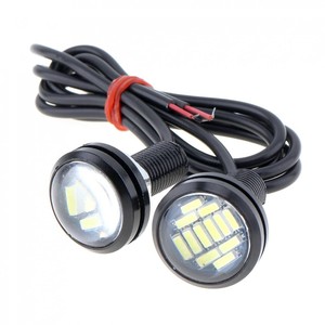 Cob หลอดไฟสัญญาณ LED สำหรับรถยนต์ไฟวิ่งกลางวันไฟตัดหมอกรูปเหยี่ยวไฟเบรคถอยจอดรถสีเหลืองขนาด23มม. ไฟขับรถใหม่ - Product Image 1