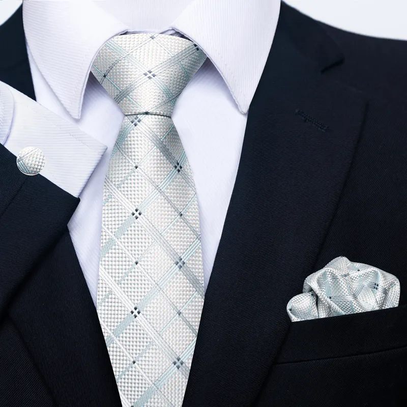 Erkekler için rahat bağları sıska kravat moda Polyester ekose şerit kravat iş ince gömlek aksesuarları hediye Cravat