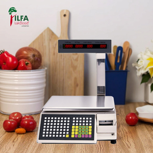 SHW-TMB 15kg etiket baskı tartı barkod makbuz baskı süpermarket dijital fiyat hesaplama makinesi ölçekli ağırlık - Product Image 1
