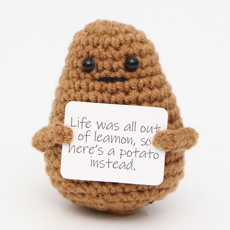 Potato dark brown-one mouth l card