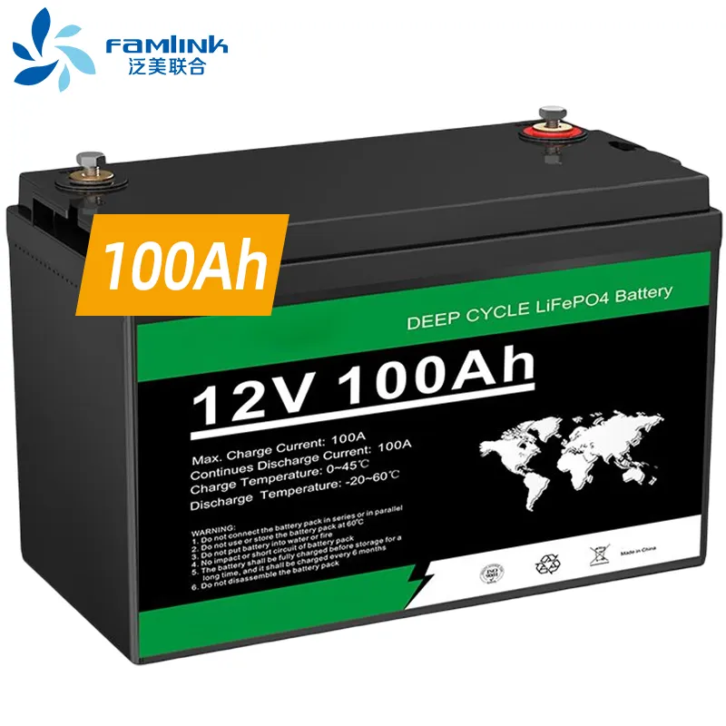 Sistemi ibridi di accumulo di batterie solari Lifepo4 batteria Ups Deep Cycle 12v 24v 48v 100ah 200ah 300ah batteria agli ioni di litio