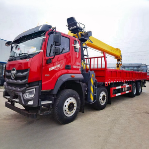Factory 8*4 Foton 14-20 Ton Truck Mounted Crane Hydraulic Arm Straight Boom Upper Lower Manual Operation New Pump <strong>Motor</strong> 25 Ton