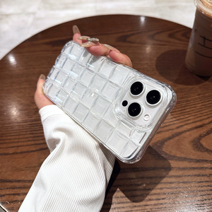 Thiết Kế Phổ Biến 3D Cube Dệt Trường Hợp Điện Thoại Cho Iphone11 12 13 14 15 16 Cộng Với Pro Max Rubik S Cube Trong Suốt Trường Hợp - Product Image 5