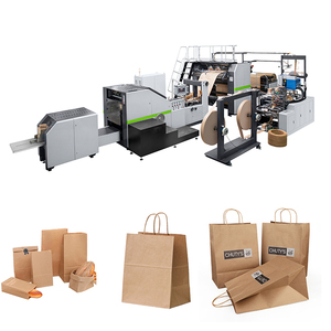ROKIN BRAND long working life Carrefour use twisted <strong>handle</strong> fully <strong>automatic</strong> paper bag <strong>making</strong> <strong>machine</strong> mini paper bag <strong>machine</strong> - Product Image 6