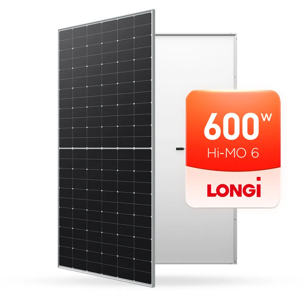 Longi Hi-MO 6 солнечных панелей lrs-72hth-600m 580 Вт 600 Вт Pv модуль с технологией HPBC