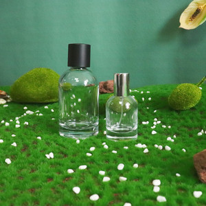 卸売空香水噴霧器30 ml 50 ml 100 mlクリアラウンド磁気キャップスプレーガラス香水瓶噴霧器付き - Product Image 2
