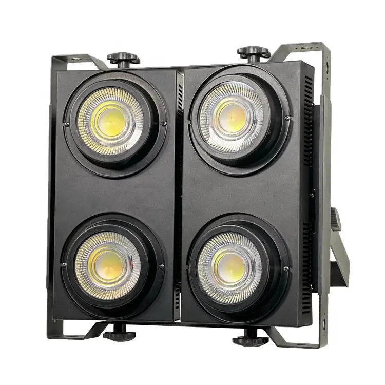 Baru perumahan peralatan klub malam RGBW 800W dmx512 kontrol COB led blinder lampu panggung