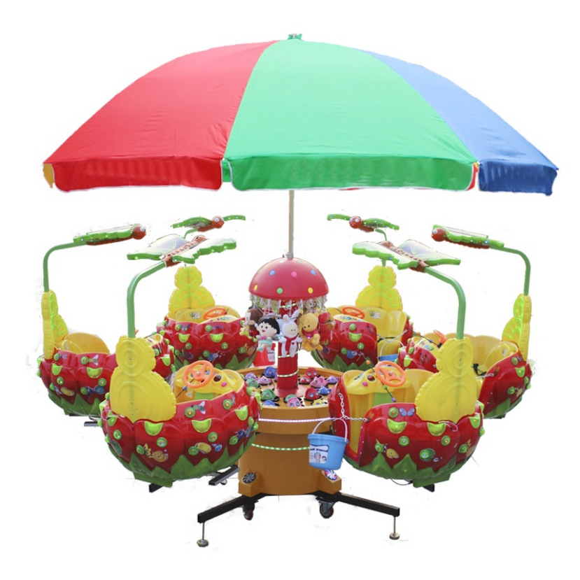 Machine de pêche multi-rotative à fleurs papillon, 6 places