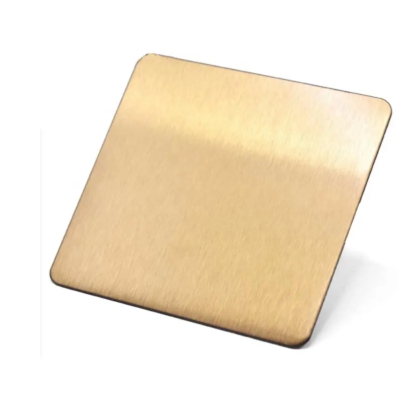 SS plat warna 8K cermin emas dekoratif 3D dinding 201 202 304 316 Etching emas lembar baja tahan karat