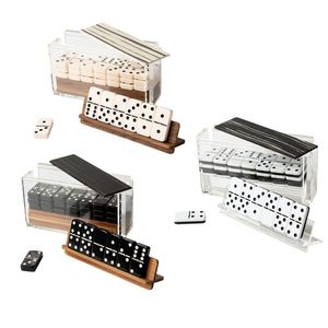 Bộ Domino Hai Mặt Xúc Xắc Châu Âu Sáu Mặt Domino Đôi Chín Chữ Thập Maltese Có Giá Đỡ Bằng Gỗ Bộ Domino Hai Sáu Màu Bằng Acrylic Matador - Product Image 2