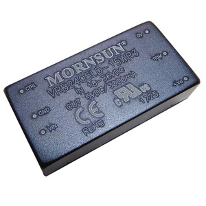 DC/DC 转换器 18-36VDC 输入 15 V 输出 24 v 至 15 v CE ROHS VRB2415D-20W - Product Image 1