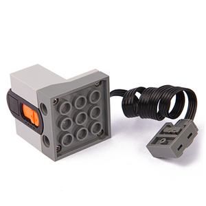 Juego de bloques de construcción modelo Eletronic V2 para niños, juguete de construcción con mando a distancia, funciones eléctricas, receptor remoto IR, modelo n. ° 8884