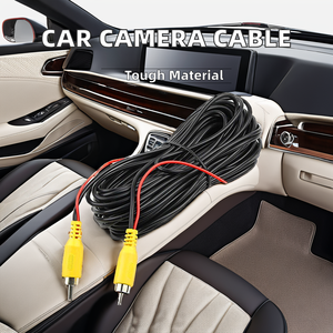Tetik kontrolü ile özelleştirilebilir koaksiyel araba kamera RCA erkek konnektör PVC ceket geri Video AV uzatma kablosu - Product Image 2