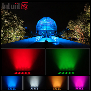 15x5W IP65 LED屋外スポットライトフラッドライトRGBW発光狭いビームスクエア建築装飾ライト建物ファサード用 - Product Image 5