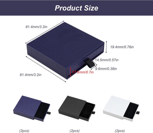 空纸礼品盒小礼品盒带抽屉的小盒子，用于存放珠宝 - Product Image 2