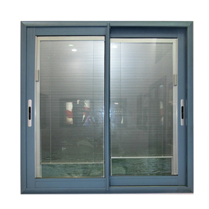 Ventanas modernas de aluminio con doble acristalamiento, correderas de diseño Simple con persiana integrada - Product Image 5