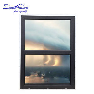 UPVCwindowフレームダブルカラーウィンドウとスクリーンシングルハングウィンドウPVCウィンドウ - Product Image 2