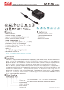Meanwell GST36B/E/U 36W Adaptador de corriente de conmutación 5V 9V 12V 24V 48V 1.5A 3A Salida de CC para conexión de escritorio - Product Image 2