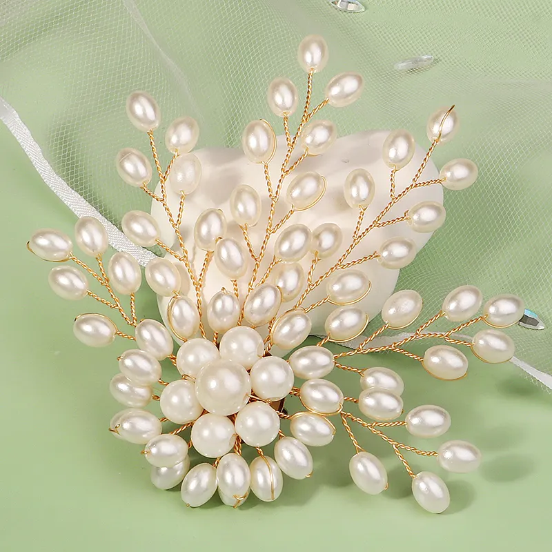 2024 New Fashion Bridal Clothing Flower Brooch Wedding Accessories Pearl Wholesale Brooch Custom Valentine's Day Gift
