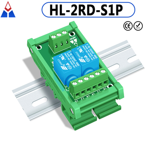 2チャンネル3V 5V 12V 24V SongleリレーモジュールドライバーボードPLCボードリレーモジュールSPDT 10Amp DINレールマウントリレーモジュール - Product Image 2