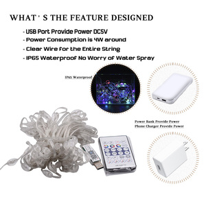 50LEDs noel dize ışık adresli RGB renk değiştirme tatil aydınlatma müzik Sync RGBIC şenlikli dize ışık - Product Image 4