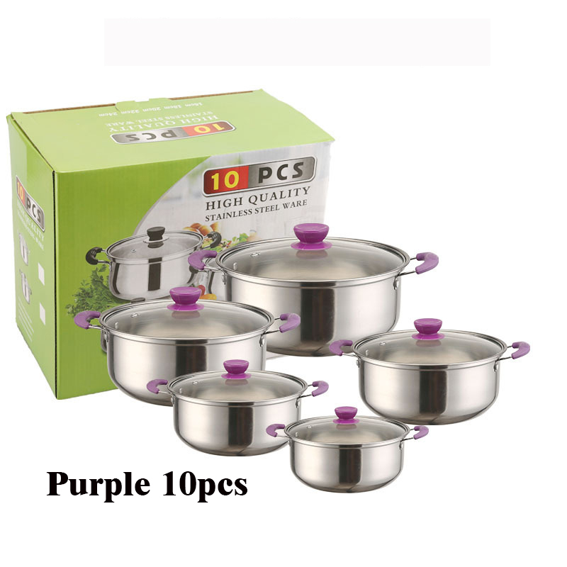 10 pièces/ensemble, Manche Violet