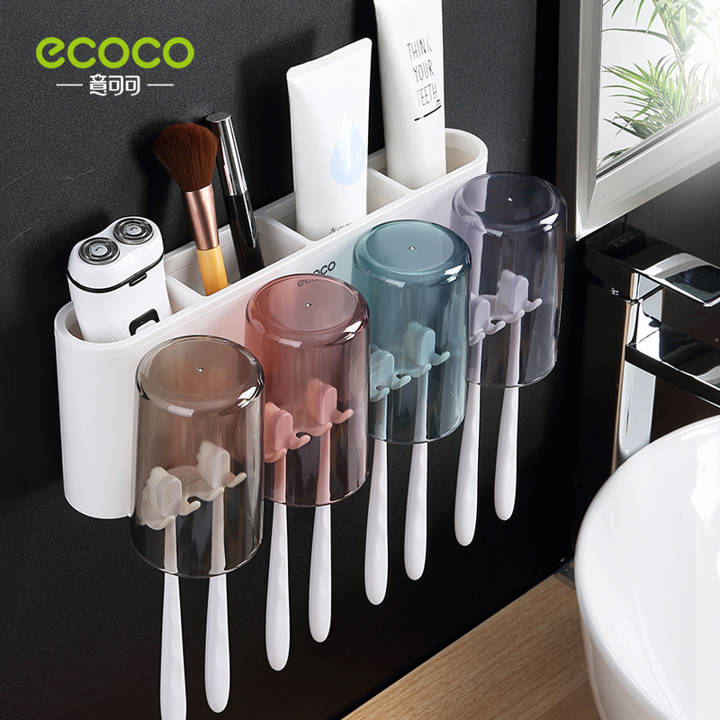 Four-cup toothbrush holder