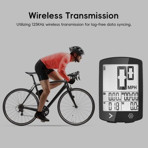 Cuentakilómetros para bicicleta, velocímetro, ordenador inalámbrico para bicicleta, LCD IPX6, resistente al agua, batería de 30 horas, carga tipo C, ordenador para bicicleta - Product Image 4