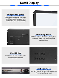 Pantalla LCD de 22 pulgadas para publicidad, Monitor de televisión con Wifi, Android, marco abierto, señalización Digital y pantalla - Product Image 4