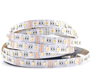RGBWW Smd 5050 Led bant DC24V 60leds/m Led şerit ışık CCT ayarlanabilir Led ışık şerit RGB PVC 60 Strisce Led 80 manzara 50000 - Product Image 1