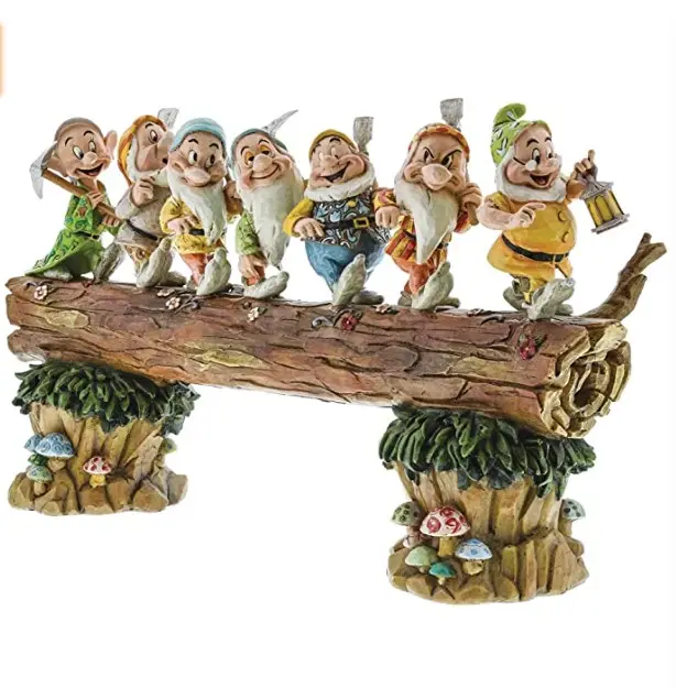 figurines polyresin White and the Seven Dwarfs Heigh-ho Stone Resin Figurine, 8.25"