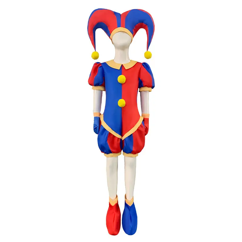Joker Cosplay Suit Kids The Amazing Digital Circus Halloween Carnival Party Supply Stage Performance Costume