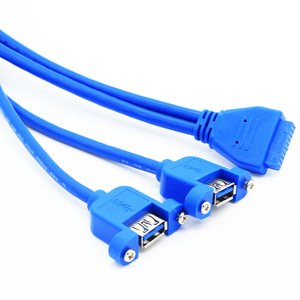 Bilgisayar anakartı veri kabloları IDE 20Pin 2 USB 3.0 Panel montaj kablosu - Product Image 1
