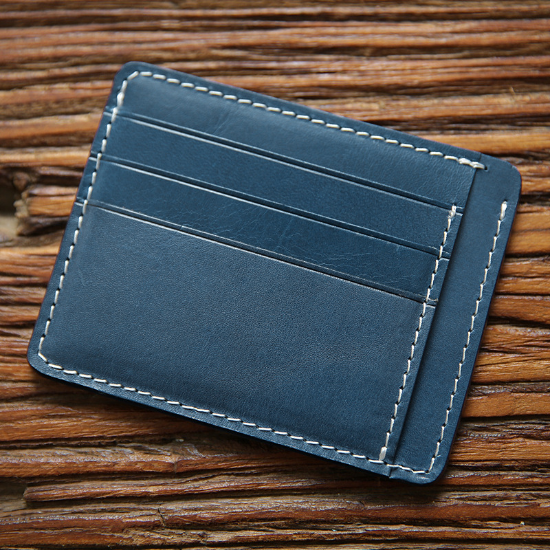 Cuir tanné végétal bleu Harley