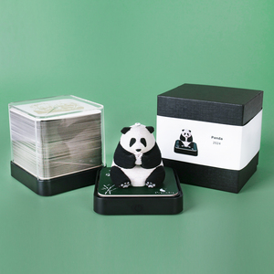2025 graziosa lampada Panda 3D carta intagliata blocco note Creative Memo pad vendita calda da collezione calendario carino Desktop