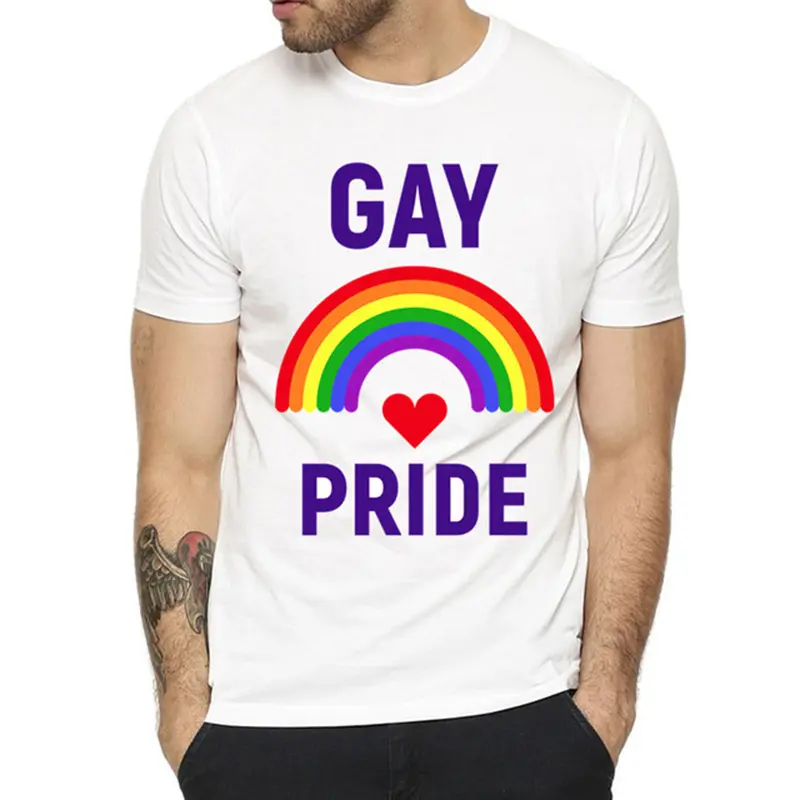 Gurur günü eşcinsel Lgbt eşcinsel parti gökkuşağı ürünleri aşk aşk lezbiyen T Shirt