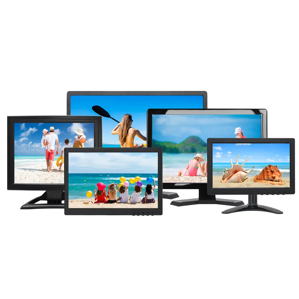 7 8 9 10 12 12,1 13,3 polegadas Monitor Full HD HDMI VGA AV BNC Entrada USB Montagem na parede Monitores Touch Screen