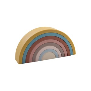 Colourful Silicone <strong>Rainbow</strong> Stacker Nesting <strong>Rainbow</strong> Learning Set Kids Silicone Stacking Toy - Product Image 2